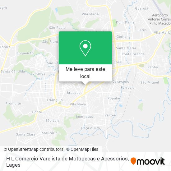 H L Comercio Varejista de Motopecas e Acessorios mapa