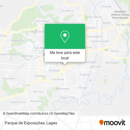 Parque de Exposições mapa