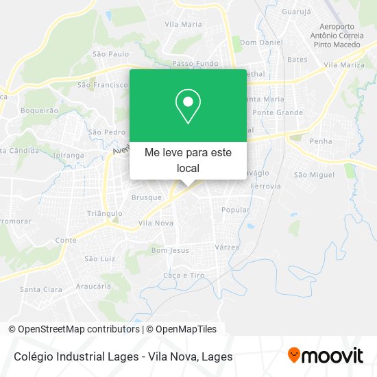 Colégio Industrial Lages - Vila Nova mapa