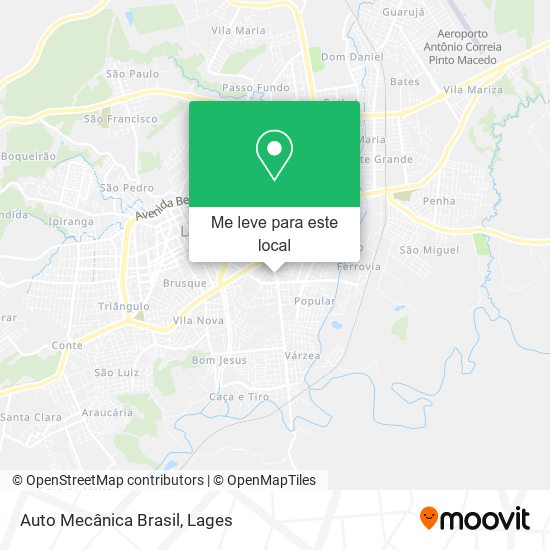 Auto Mecânica Brasil mapa