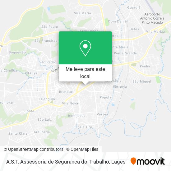 A.S.T. Assessoria de Seguranca do Trabalho mapa