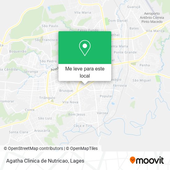 Agatha Clinica de Nutricao mapa