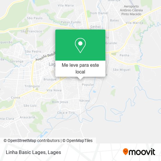 Linha Basic Lages mapa