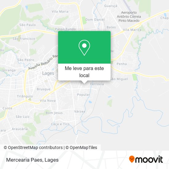 Mercearia Paes mapa