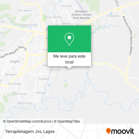 Terraplenagem Jvs mapa