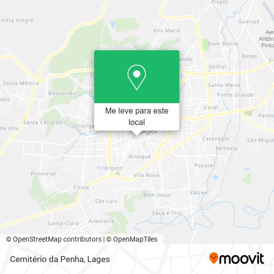 Cemitério da Penha mapa