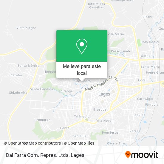 Dal Farra Com. Repres. Ltda mapa