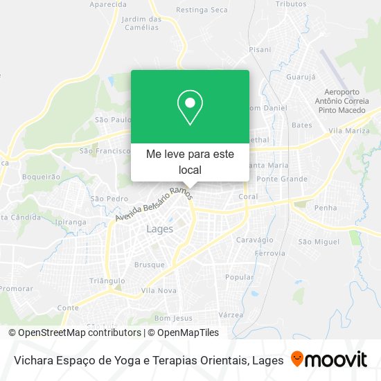 Vichara Espaço de Yoga e Terapias Orientais mapa