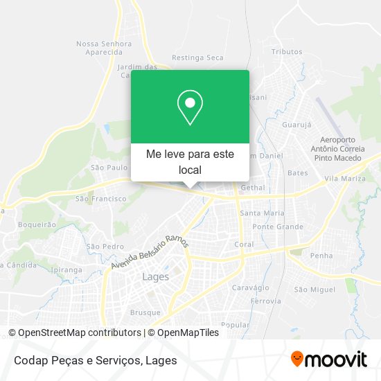 Codap Peças e Serviços mapa