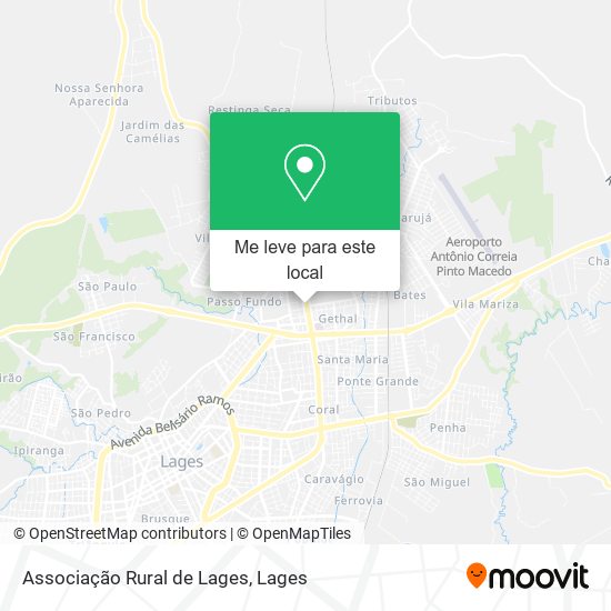 Associação Rural de Lages mapa