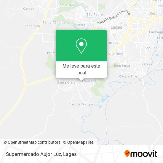 Supermercado Aujor Luz mapa