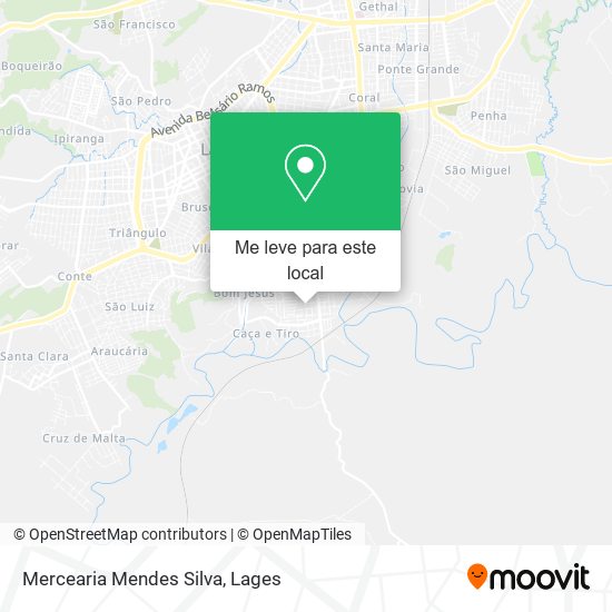 Mercearia Mendes Silva mapa