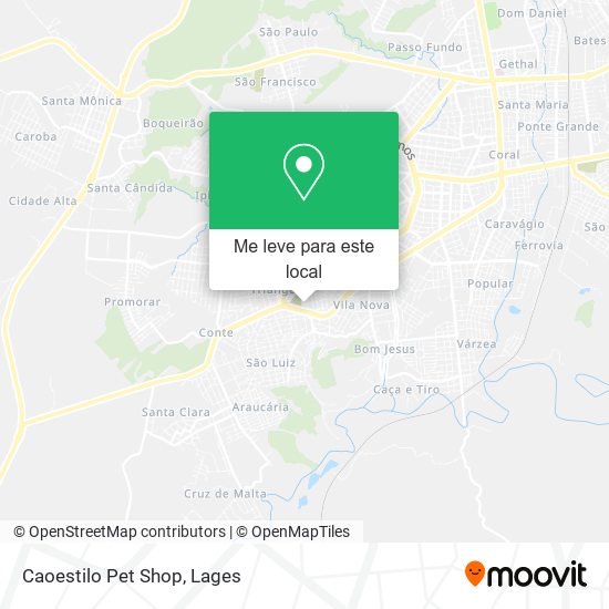 Caoestilo Pet Shop mapa