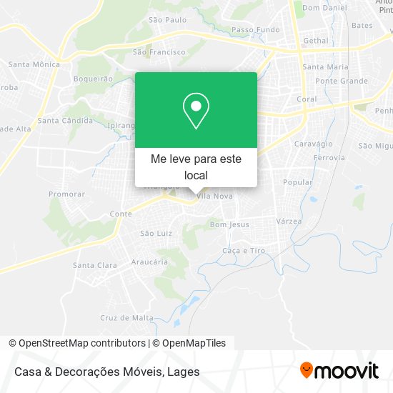 Casa & Decorações Móveis mapa