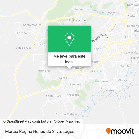 Marcia Regina Nunes da Silva mapa