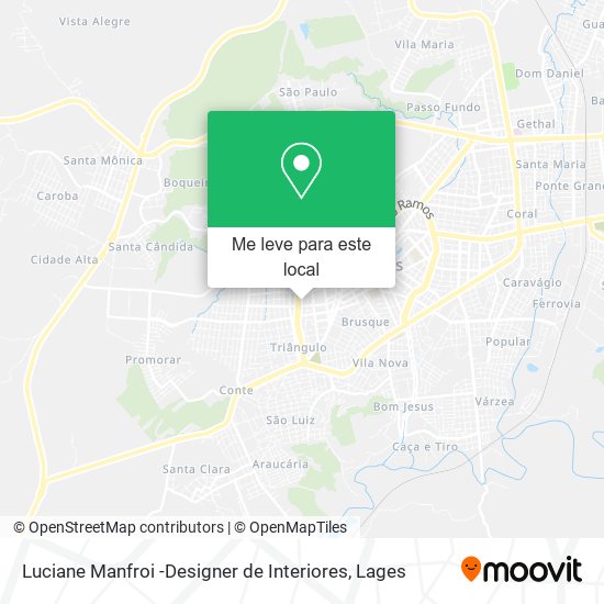 Luciane Manfroi -Designer de Interiores mapa