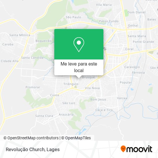 Revolução Church mapa