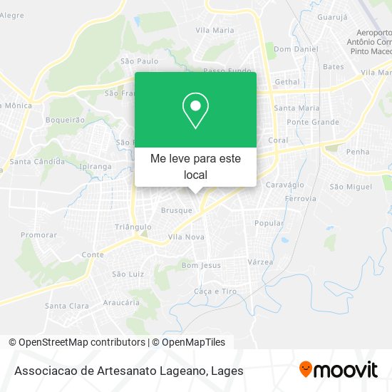 Associacao de Artesanato Lageano mapa