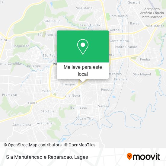 S a Manutencao e Reparacao mapa