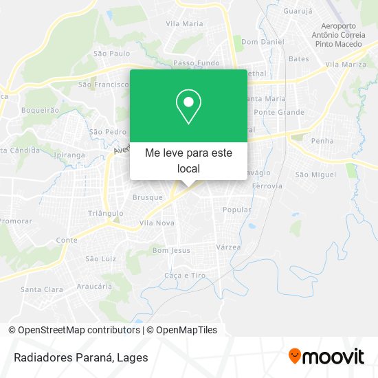 Radiadores Paraná mapa