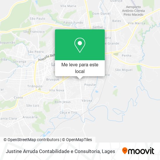 Justine Arruda Contabilidade e Consultoria mapa