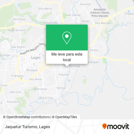 Jaquetur Turismo mapa