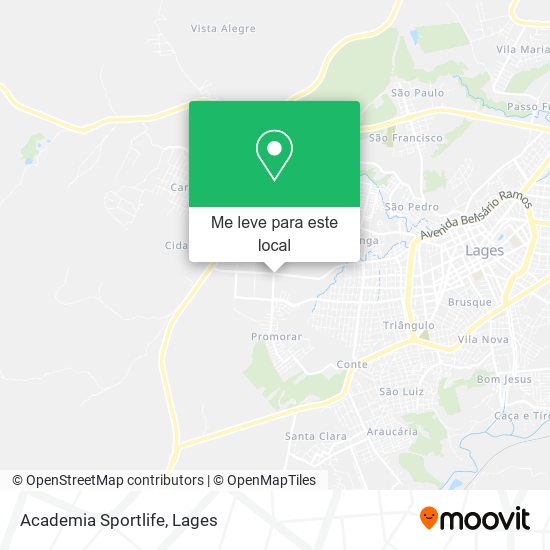 Academia Sportlife mapa