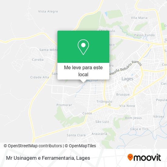 Mr Usinagem e Ferramentaria mapa
