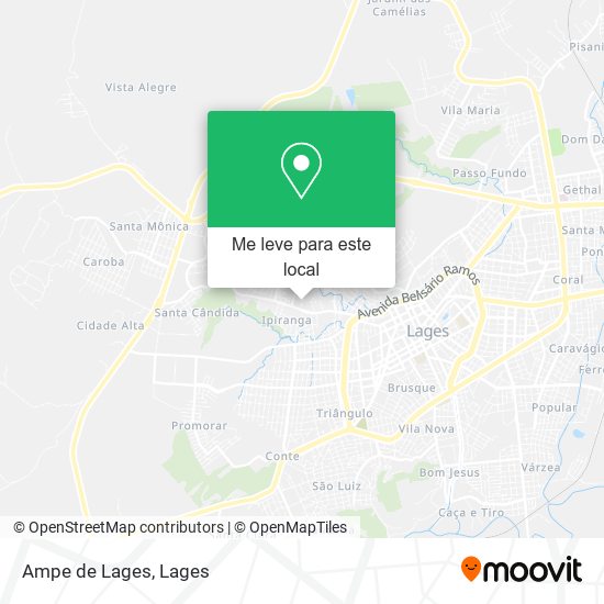 Ampe de Lages mapa