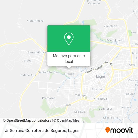 Jr Serrana Corretora de Seguros mapa