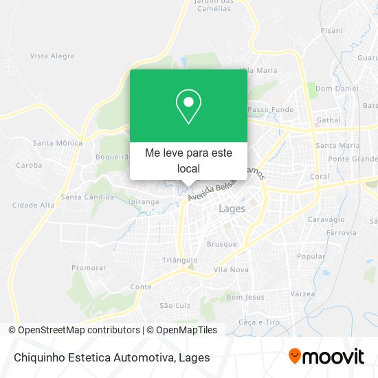 Chiquinho Estetica Automotiva mapa