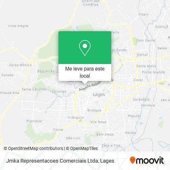 Jmka Representacoes Comerciais Ltda mapa