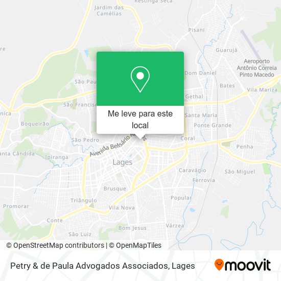 Petry & de Paula Advogados Associados mapa