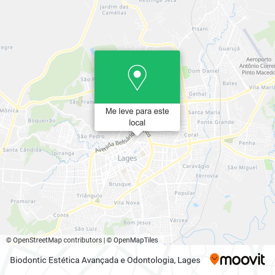 Biodontic Estética Avançada e Odontologia mapa