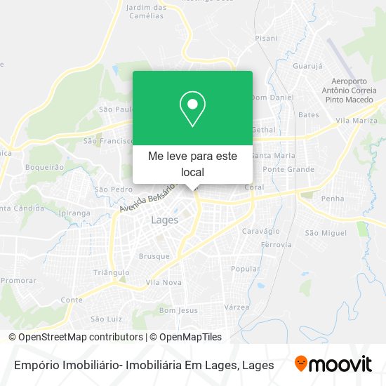 Empório Imobiliário- Imobiliária Em Lages mapa