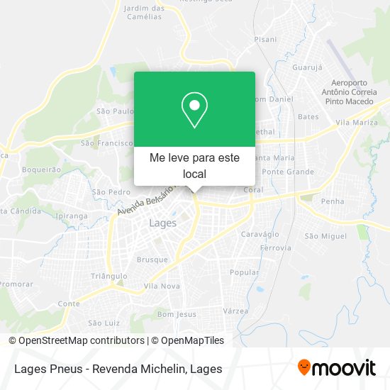 Lages Pneus - Revenda Michelin mapa