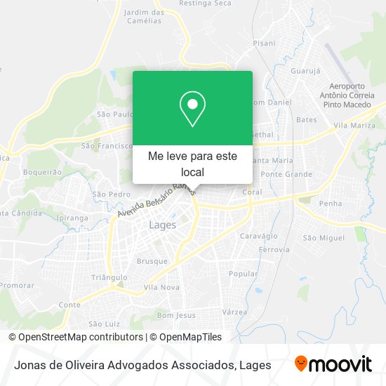 Jonas de Oliveira Advogados Associados mapa