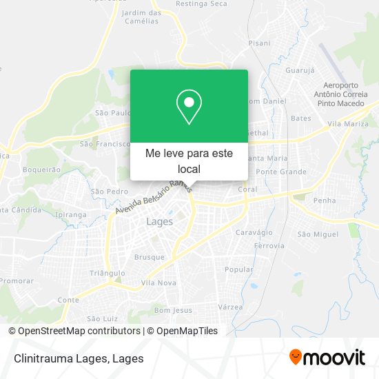 Clinitrauma Lages mapa