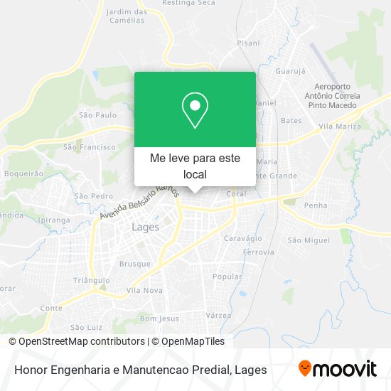 Honor Engenharia e Manutencao Predial mapa