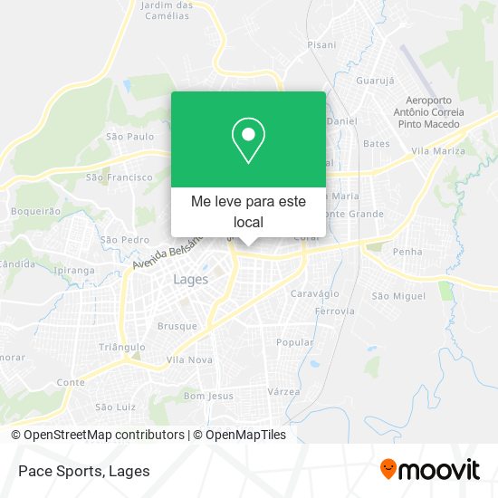 Pace Sports mapa