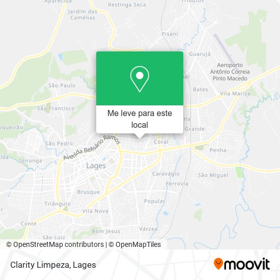 Clarity Limpeza mapa