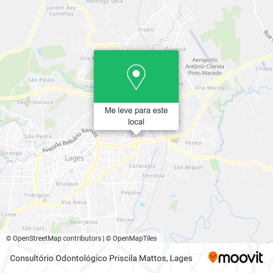 Consultório Odontológico Priscila Mattos mapa