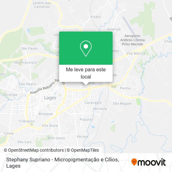 Stephany Supriano - Micropigmentação e Cílios mapa