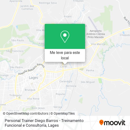 Personal Trainer Diego Barros - Treinamento Funcional e Consultoria mapa