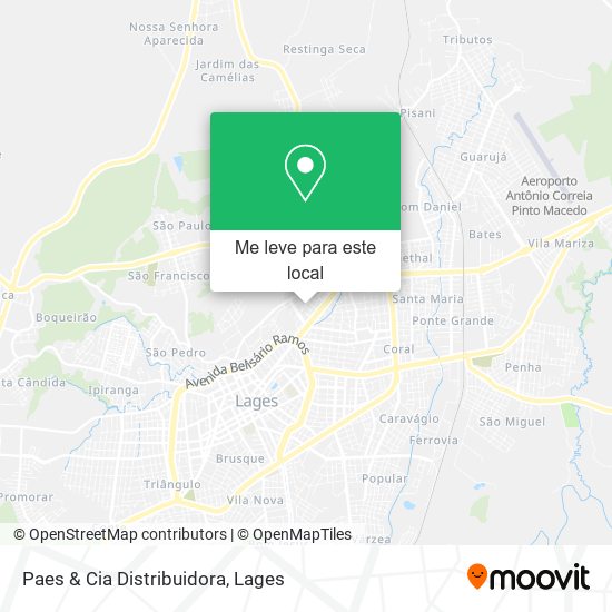 Paes & Cia Distribuidora mapa