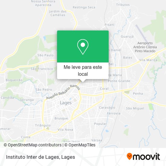Instituto Inter de Lages mapa