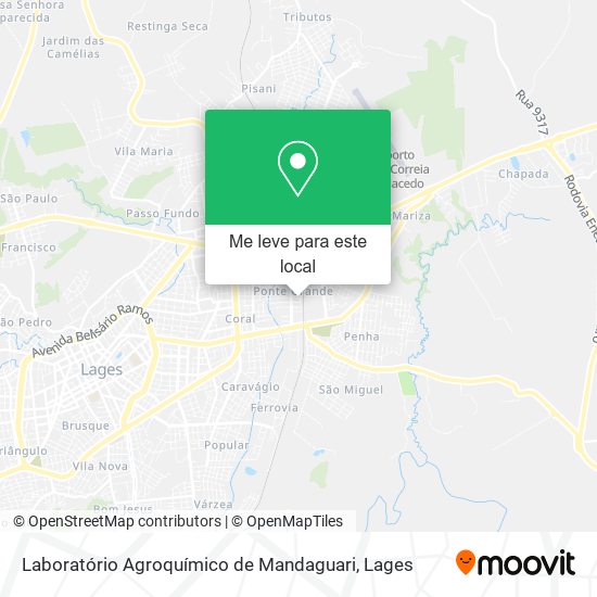 Laboratório Agroquímico de Mandaguari mapa
