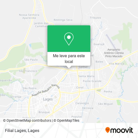 Filial Lages mapa