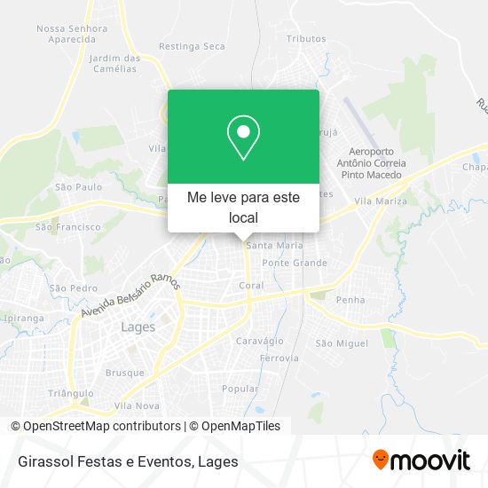 Girassol Festas e Eventos mapa