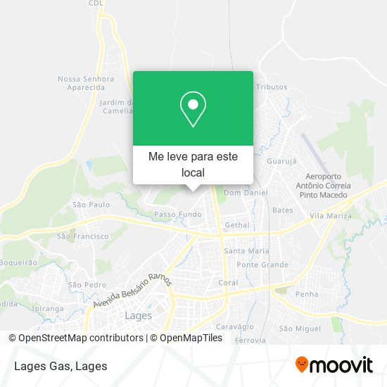 Lages Gas mapa